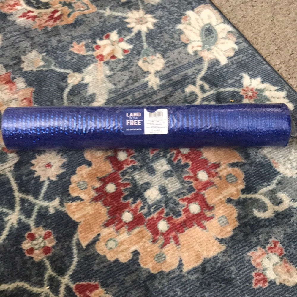 Blue Decorative Mesh Ribbon Roll